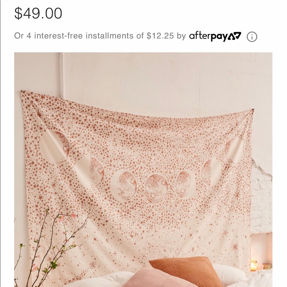 Urban outfitters Gold/Rosegold tapestry